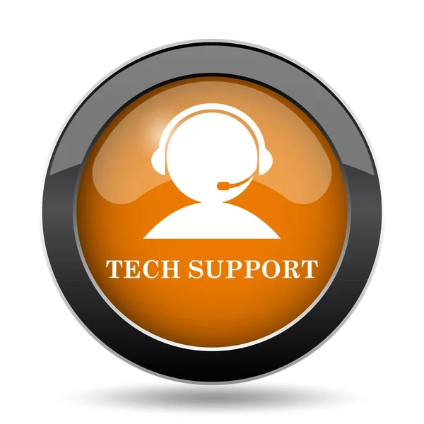 Technické Podpory Ikona Technickou Podporu Webové Stránky Tlačítko Bílém Pozadí — Stock fotografie