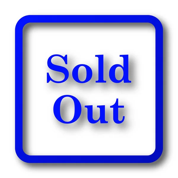 Sold Out Icon Sold Out Website Button White Background — Stock Photo, Image