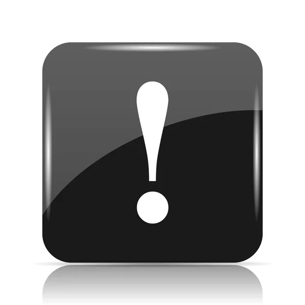 Attention Icon Internet Button White Background — Stock Photo, Image