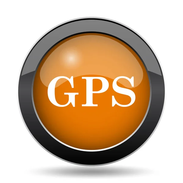 Піктограма Gps Кнопка Веб Сайту Gps Білому Тлі — стокове фото