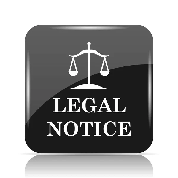 Legal notice icon. Internet button on white background