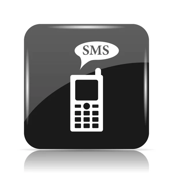 Sms Icon Internet Button White Background — Stock Photo, Image