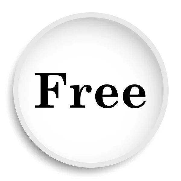 Free Icon Free Website Button White Background — Stock Photo, Image