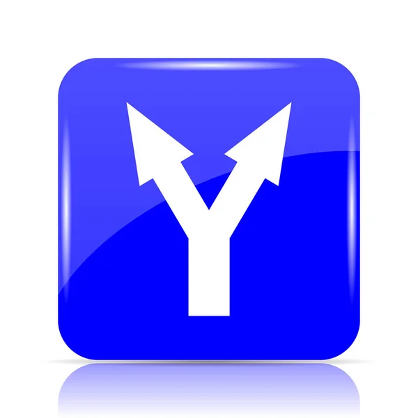 Split arrow icon — Stock Photo, Image