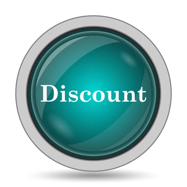 Discount Icon Website Button White Background — Stock Photo, Image