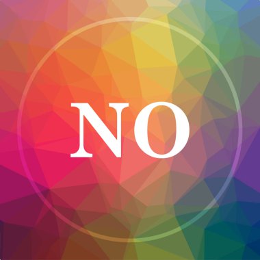 Herhangi bir simge. Düşük poli arka plan üzerinde hiçbir Web sitesi düğmesini