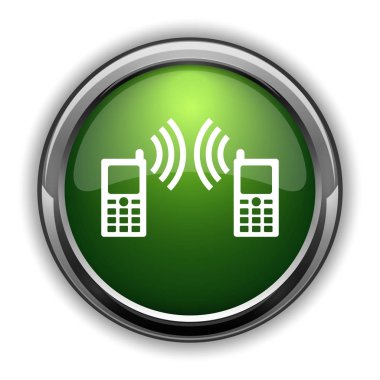 İletişim simgesi. İletişim Web sitesi düğmesini beyaz arka plan üzerinde