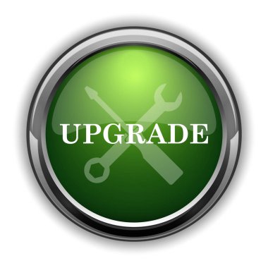 Güncelleme simgesini. Beyaz arka plan üzerinde Web sitesi düğmesini yükseltme