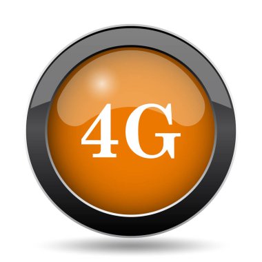 4g simgesi. 4g Web sitesi düğmesini beyaz arka plan üzerinde