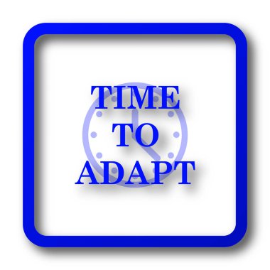 Simge uyum için zaman. Beyaz arka plan üzerinde Web sitesi düğmesini uyum için zaman.