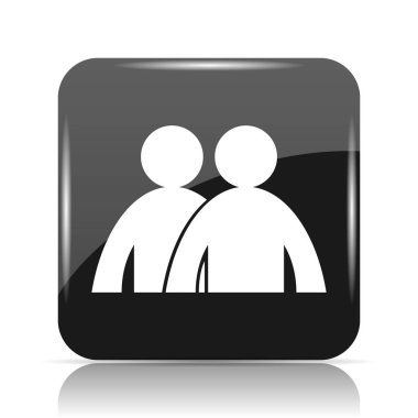 Forum simgesi. Beyaz arka plan üzerinde Internet düğmesi