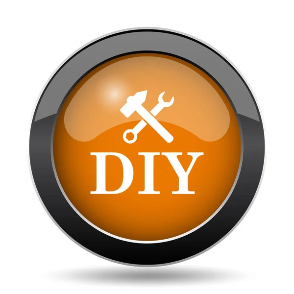 Diy Diy 网站按钮白色背景 — 图库照片