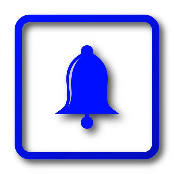 Zil Simgesini Bell Web Sitesi Düğmesini Beyaz Arka Plan Üzerinde — Stok fotoğraf