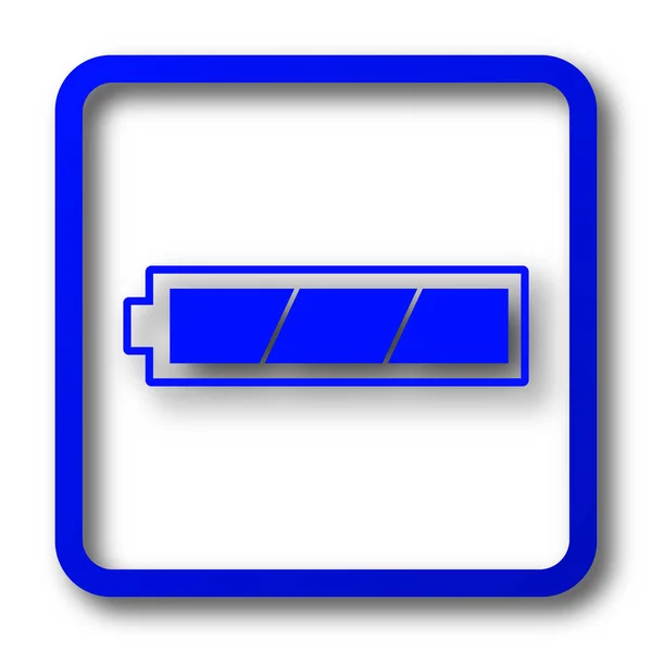 Icono Batería Completamente Cargado Botón Del Sitio Web Batería Completamente — Foto de Stock