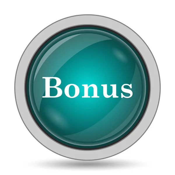Значок Бонуса Кнопка Сайта Белом Фоне — стоковое фото