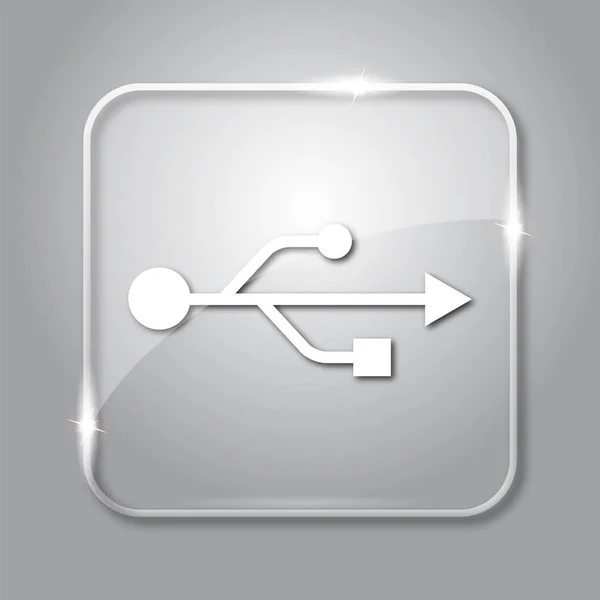Иконка USB — стоковое фото