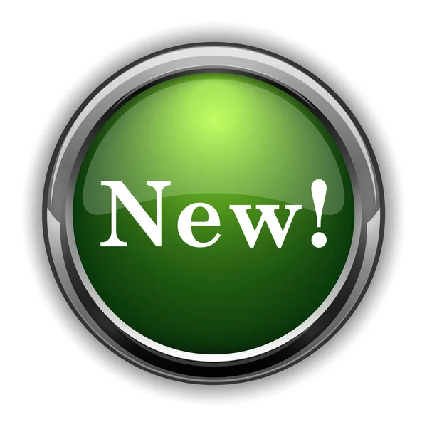 Nuevo Icono Nuevo Botón Del Sitio Web Sobre Fondo Blanco —  Fotos de Stock