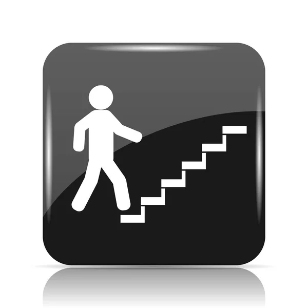 İşadamı merdivenlerde - başarı simgesi — Stok fotoğraf