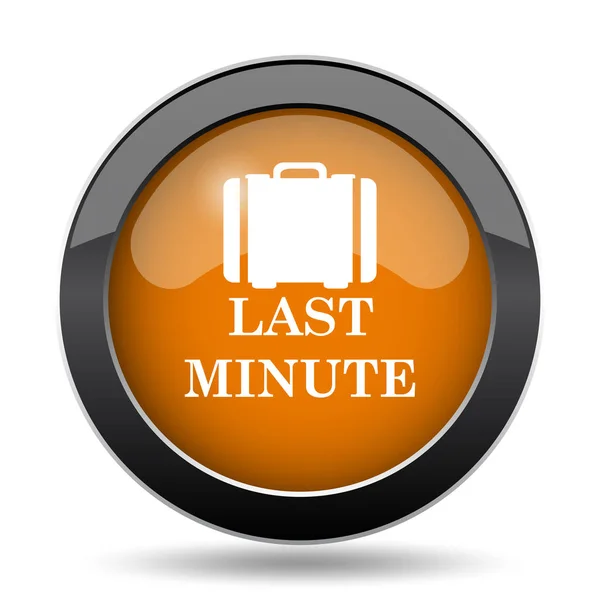 Last Minute Ikona Last Minute Przycisk Witryny Białym Tle — Zdjęcie stockowe