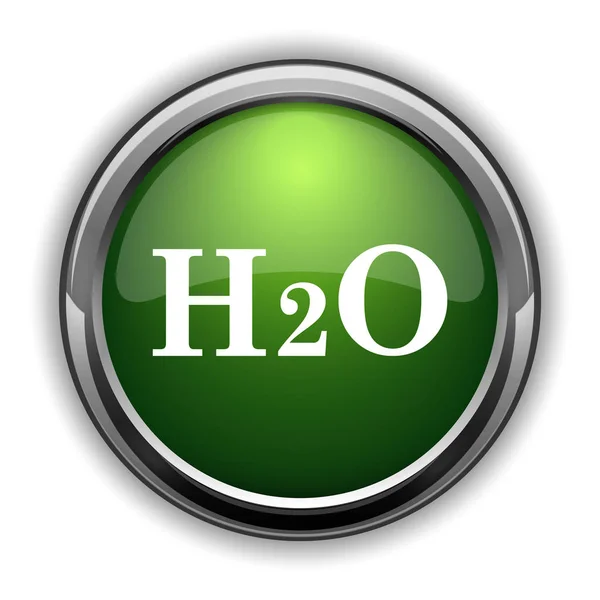 H2O のアイコン 白い背景のウェブサイトのボタンを H2O — ストック写真