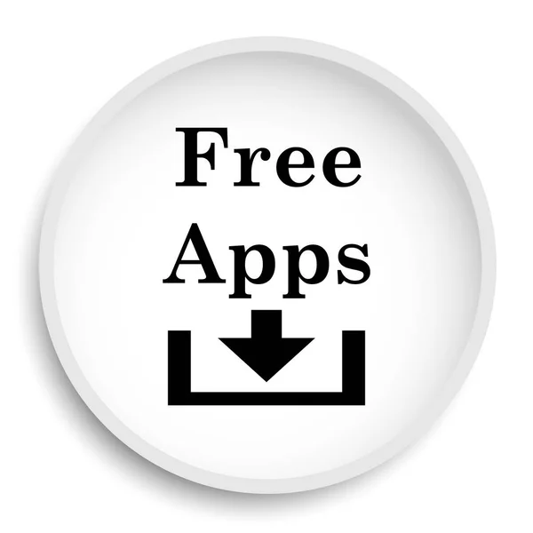 Free apps icon. Internet button on white background