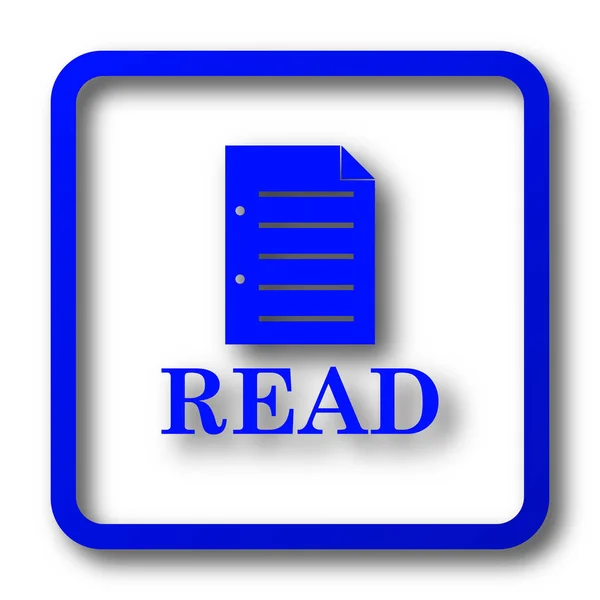 Read Icon Read Website Button White Background — Stock Photo, Image