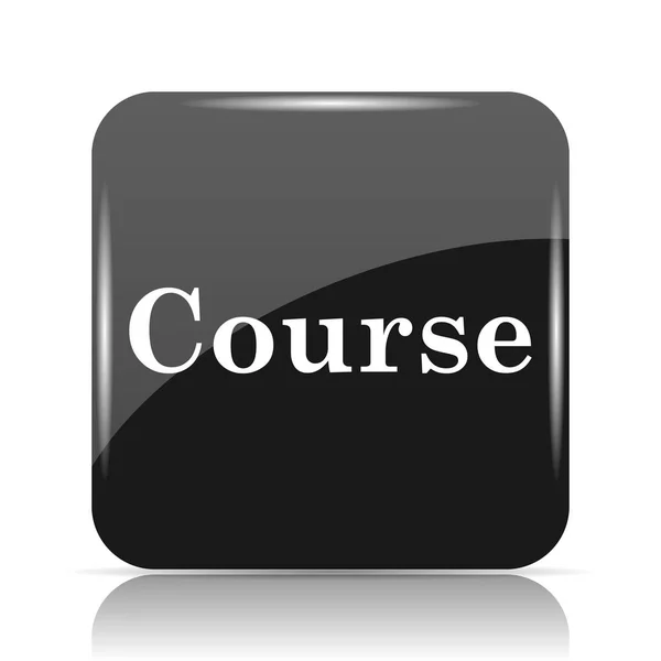 Course Icon Internet Button White Background — Stock Photo, Image