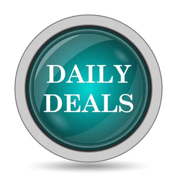 Daily deals icon, website button on white background