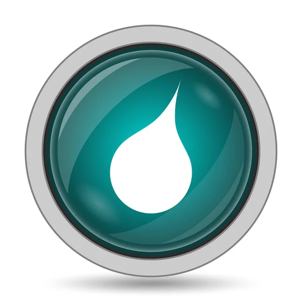 Icono Lluvia Botón Del Sitio Web Sobre Fondo Blanco — Foto de Stock
