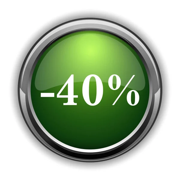 40 percent discount icon0 — Stock Photo, Image