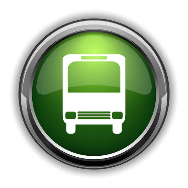 Icono Del Autobús Autobús Botón Del Sitio Web Sobre Fondo — Foto de Stock