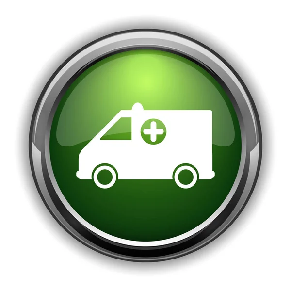 Krankenwagen Symbol Krankenwagen Website Taste Auf Weißem Hintergrund — Stockfoto