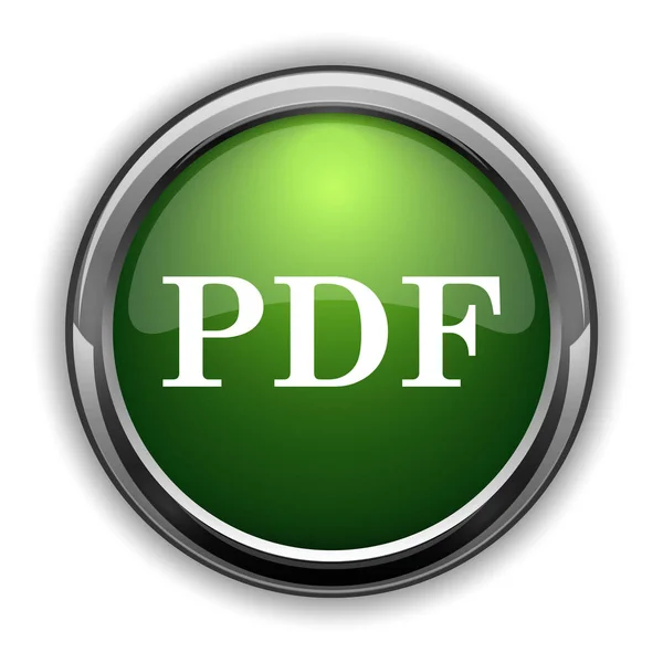 Значок Pdf Кнопка Сайта Белом Фоне — стоковое фото