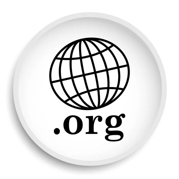 Botón Del Sitio Web Icono Org Sobre Fondo Blanco —  Fotos de Stock