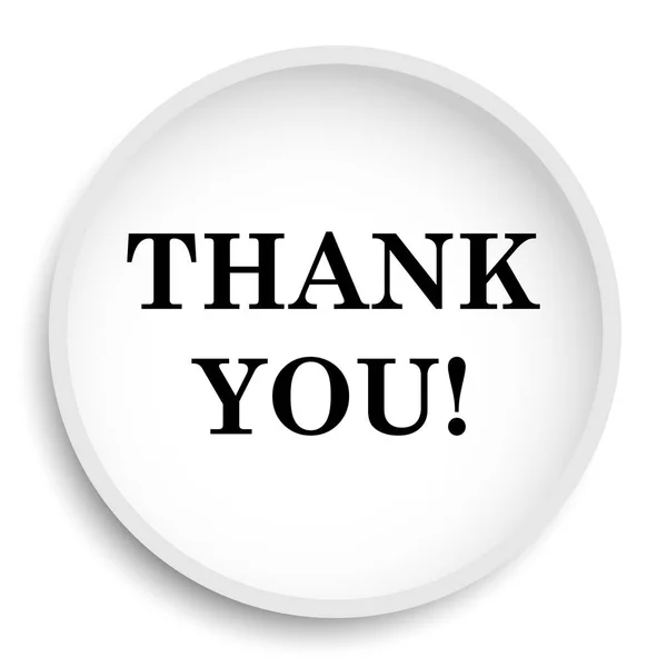 Thank You Icon Thank You Website Button White Background — Stock Photo, Image