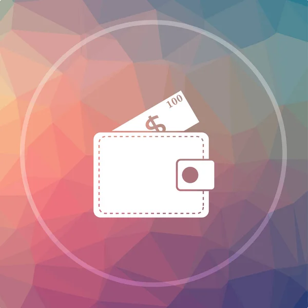 Wallet icon — Stock Photo, Image