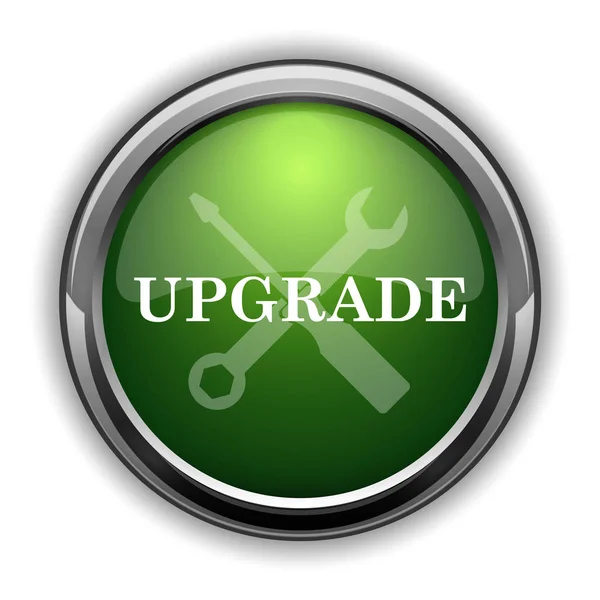 Upgrade Pictogram Upgrade Website Knop Witte Achtergrond — Stockfoto