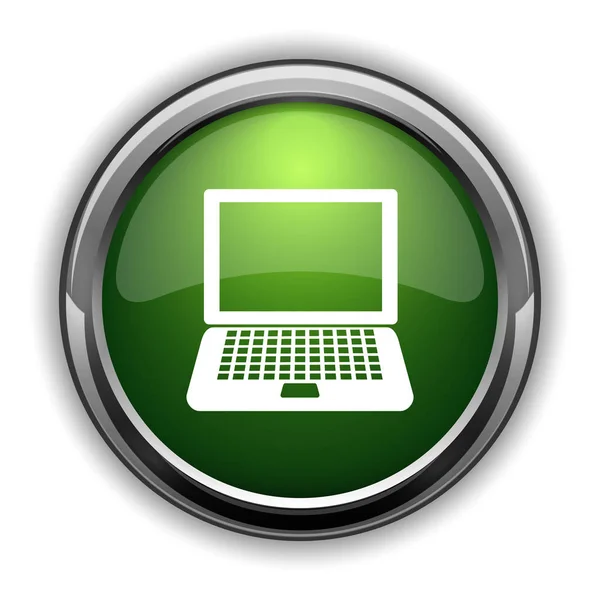 Laptop Icon Laptop Website Button White Background — Stock Photo, Image