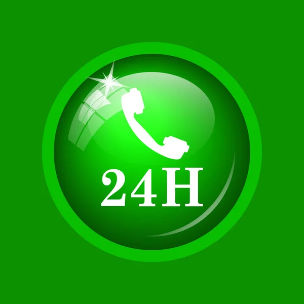 24h telefoonpictogram — Stockfoto