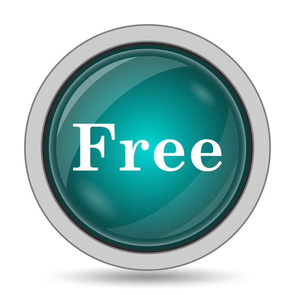 Бесплатный Значок Кнопка Веб Сайта Белом Фоне — стоковое фото