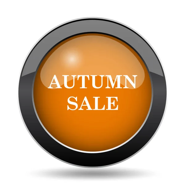 Autumn Sale Icon Autumn Sale Website Button White Background — Stock Photo, Image