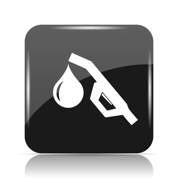 Gasoline Pump Nozzle Icon Internet Button White Background — Stock Photo, Image