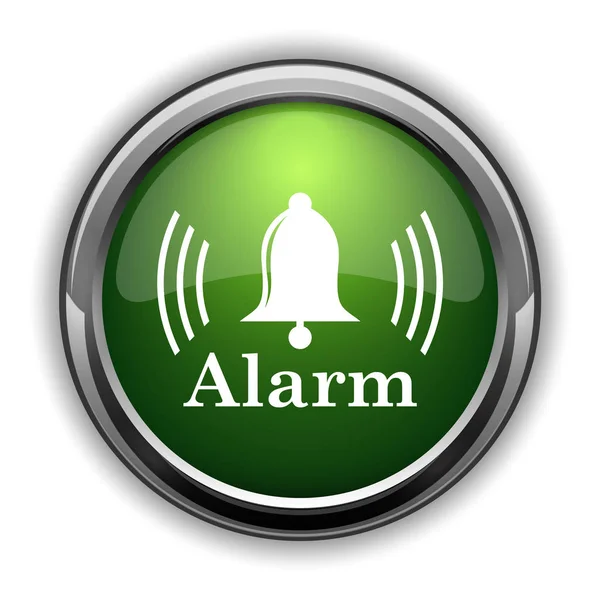 Icono Alarma Botón Del Sitio Web Alarma Sobre Fondo Blanco —  Fotos de Stock