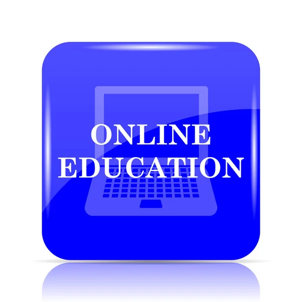 Иконка онлайн образования — стоковое фото