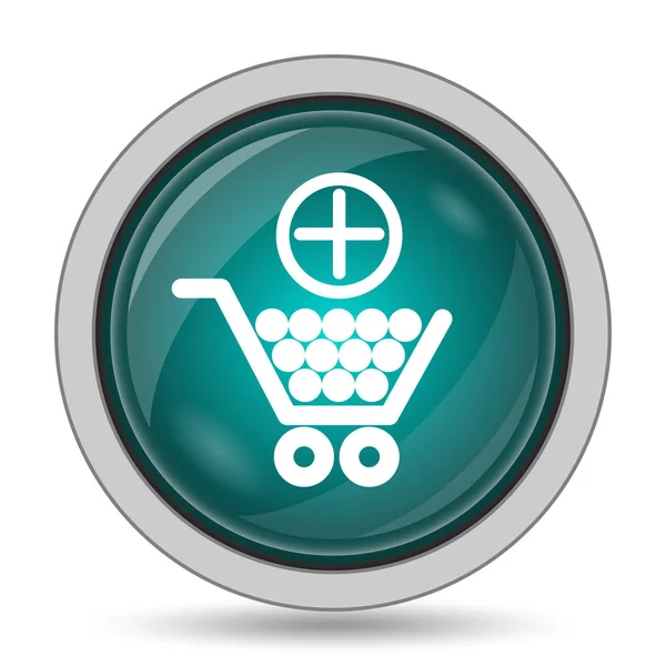 Lägg till shopping cart-ikonen — Stockfoto