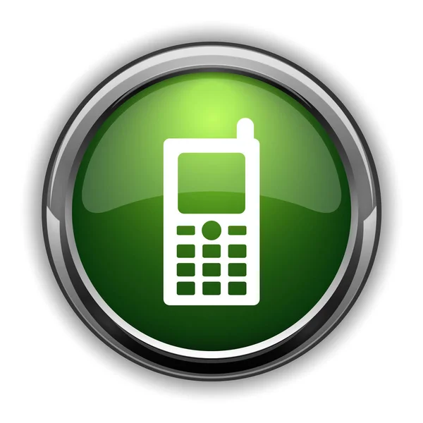 Значок Мобильного Телефона Кнопка Сайта Мобильного Телефона Белом Фоне — стоковое фото