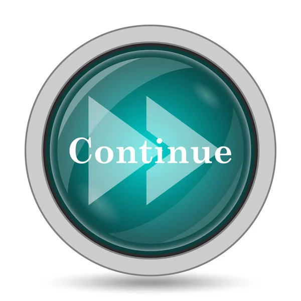 Continue Icon Website Button White Background — Stock Photo, Image