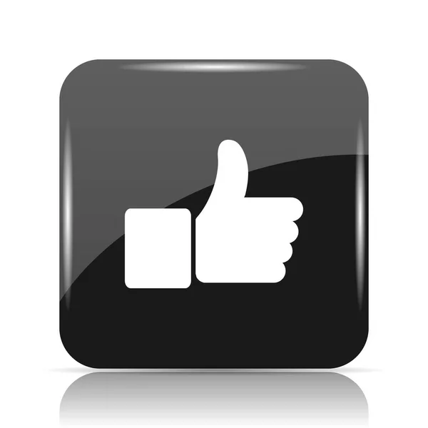 Thumb Icon Internet Button White Background — Stock Photo, Image