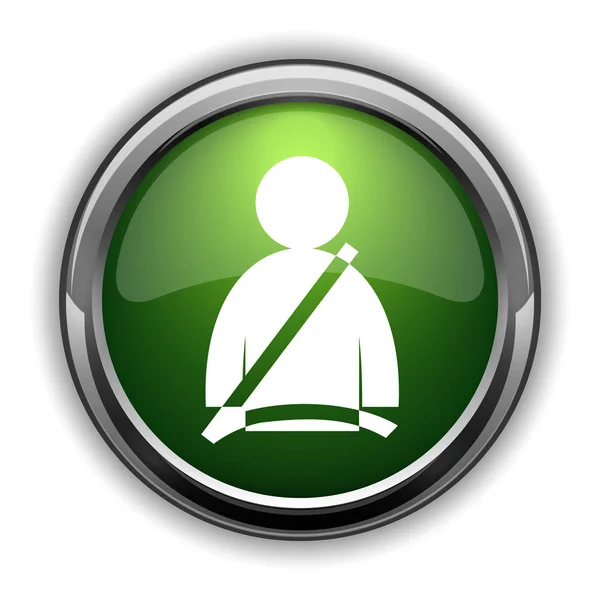 Icono Del Cinturón Seguridad Cinturón Seguridad Botón Del Sitio Web —  Fotos de Stock
