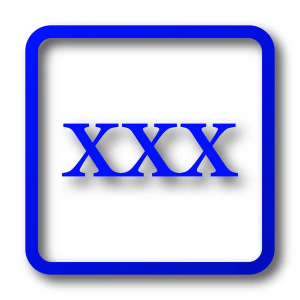 Xxx Icon Xxx Website Button White Background — Stock Photo, Image